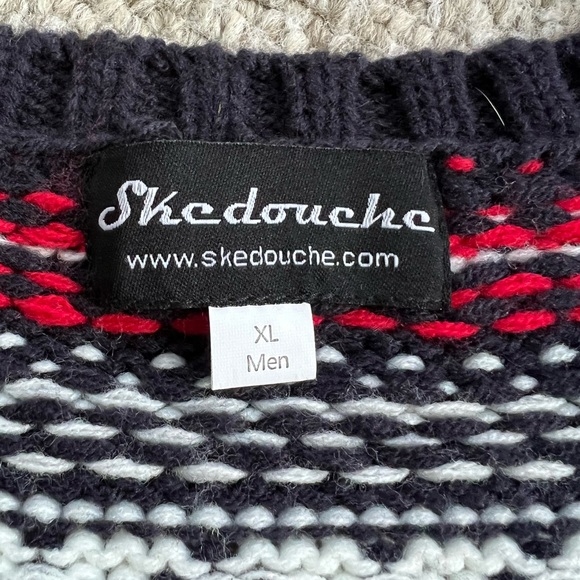 XL Reindeer humping other reindeer ugly Christmas vest by Skedouche. - Picture 3 of 7